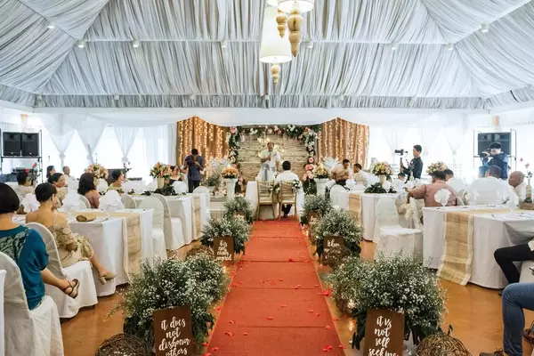 Center shot of a wedding at Zaycoland Resort, Kabankalan City
