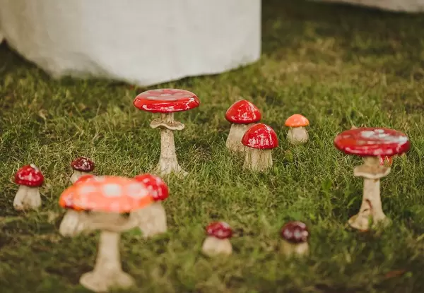 Ceramic Decor Red Mushroom -Amanita Muscaria