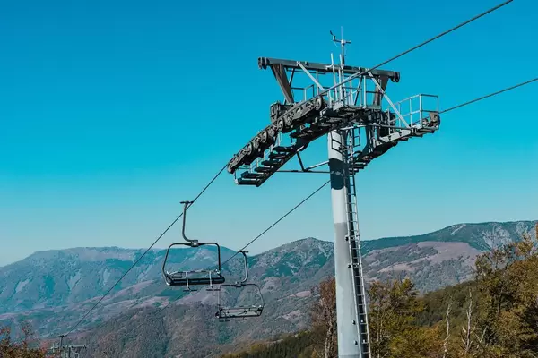 Chair Ski Lift at the Mountain Range