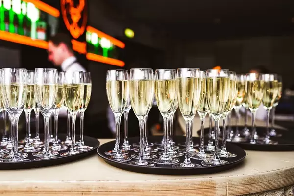 Champagne Glasses Filled On The Table (Flip 2020)