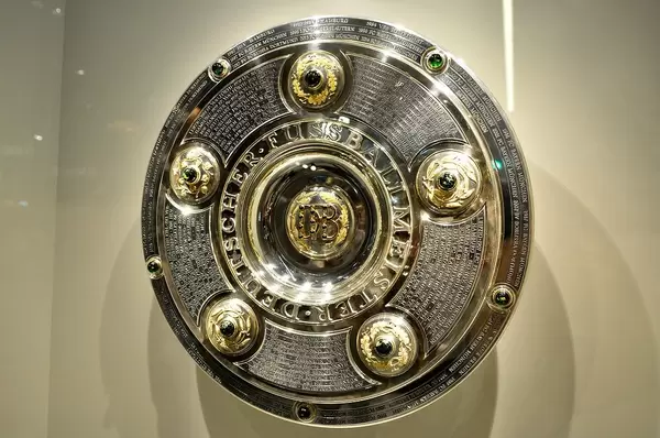 Championship Cup of German Soccer League in a showcase
