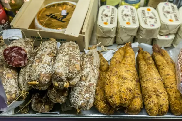 Cheese and salami on sale