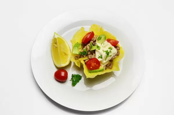 Cheese basket with meat and vegetables  Flip 2019