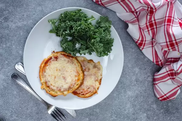 Cheese Pizza Close Up Top View