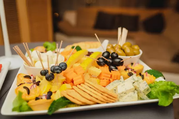 Cheese Plate Of Olives, Blue Dor, Snacks (Flip 2019)