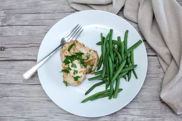 chicken and green bean Top View  (Flip 2019)