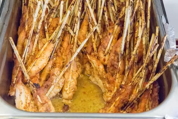 Chicken breast on a stick