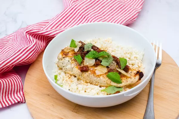 Chicken Breast With Basil, Tomato and Parmesan