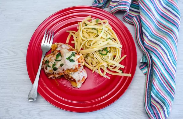 chicken parmagiani with pasta To view  (Flip 2019)