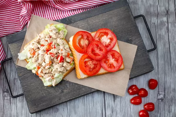 chicken Salad Sandwich with Tomatoes
