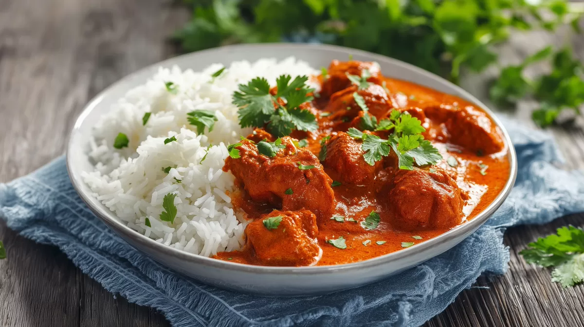 Chicken Tikka Masala mit duftendem Basmatireis