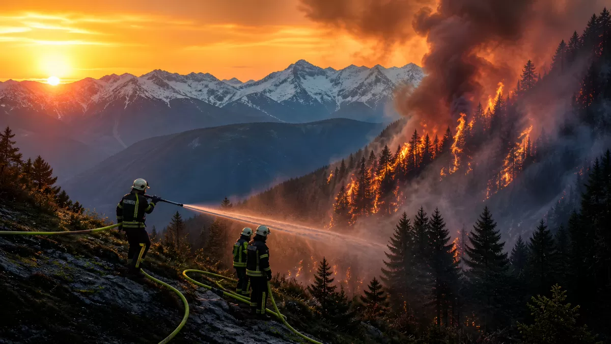 Chiemgauer Alpen: Waldbrand am Saurüsselkopf in Bayern