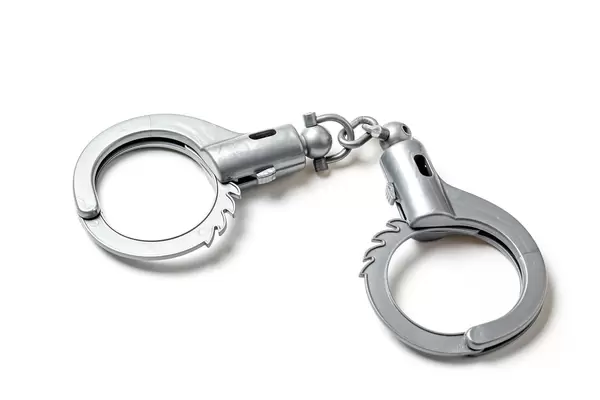 Children's plastic toy police handcuffs