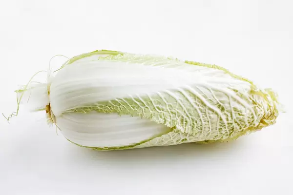 Chinese Green Cabbage on white background