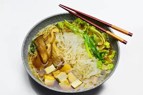 Chinese soup with mushrooms and tofu  Flip 2019