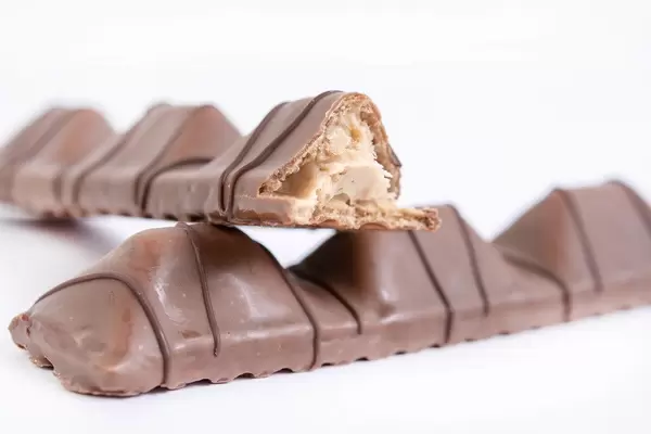 Chocolate Bar above white background