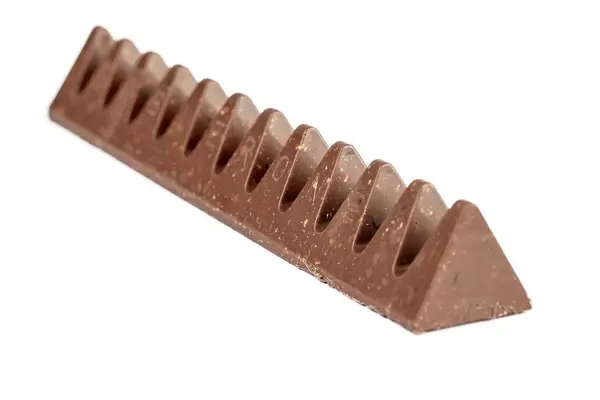 Chocolate bar on white background