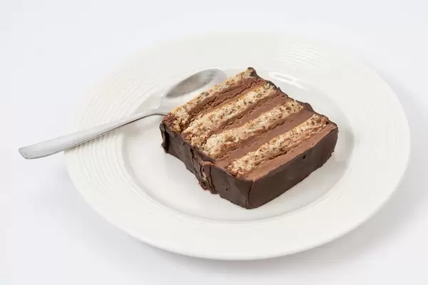 Chocolate Cake served on the plate (Flip 2019) (Flip 2019)
