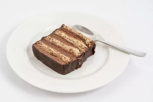 Chocolate Cake served on the plate