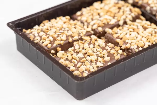 Chocolate Cookies with grated Hazelnuts