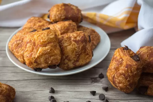 Chocolate Croissants Close Up