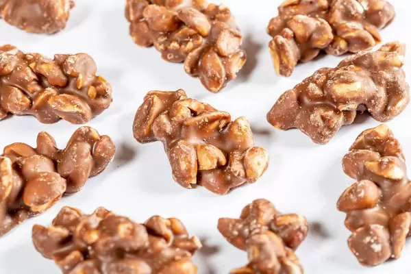 chocolate sweets candies with different nuts  Flip 2019