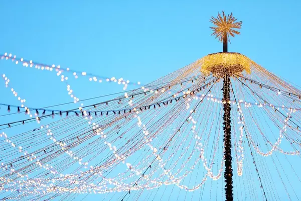 Christmas lights, decoration at Christmas fair (Flip 2019)