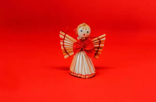 Christmas Straw Angel Tree Decor