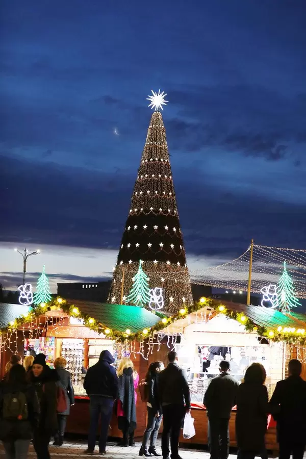 Christmas tree at Bucharest Christmas market (Flip 2019)