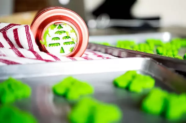 Christmas tree cookie press