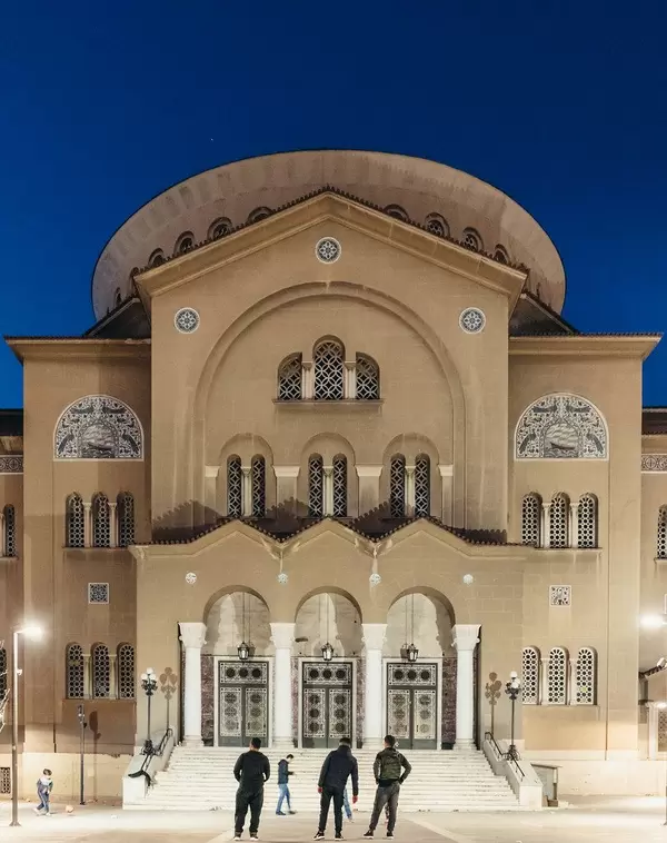 Church of Saint Panteleimon of Acharnai at night