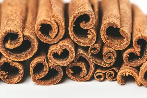 Cinnamon stick spice, close up