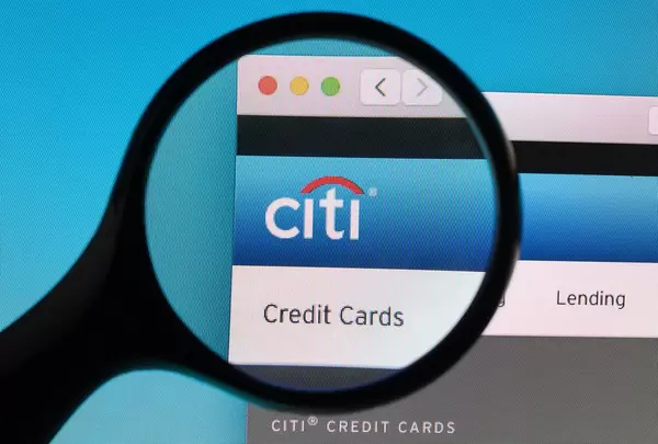 Citi logo under magnifying glass