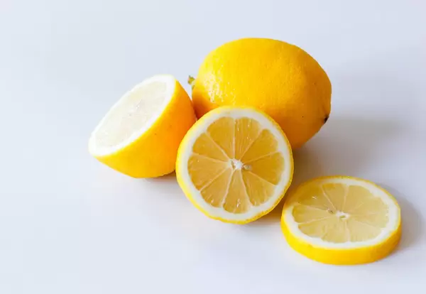citrus on a white background