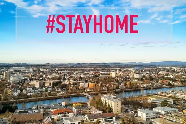 CItyview with #stayhome text