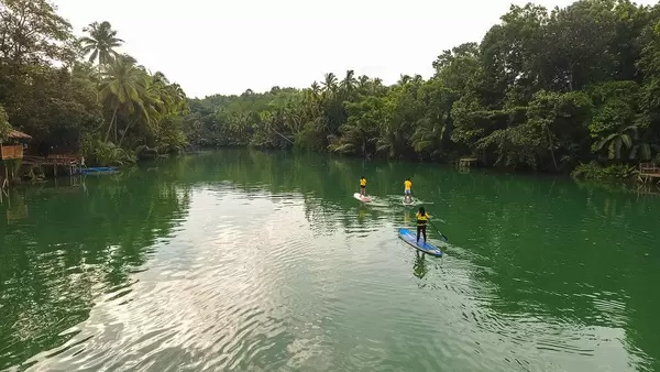 Clean river in the middle of a Tropical Forest, Palawan Island