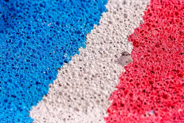 Close-up, multi-colored texture of the pumice surface