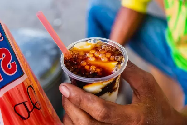 Close up of a delicious Taho cup (Flip 2019)
