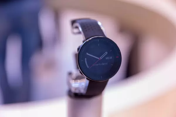 Close-up of a Polar Vantage Multisport GPS Watch