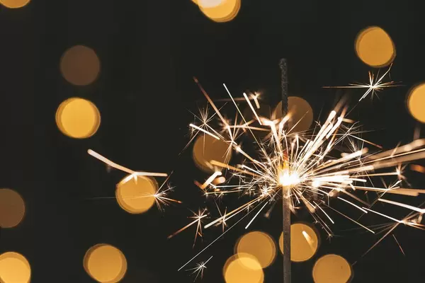 Close up of a sparkler burning (Flip 2019)