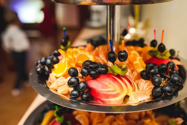 Close Up Of Aples, Black Grapes, Tangerines, Oranges (Flip 2019)