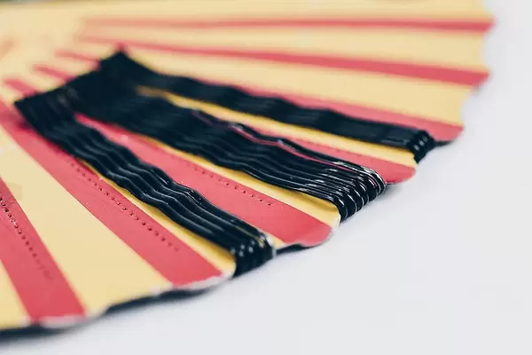 Close up of bobby pins