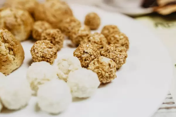 Close up of candy balls