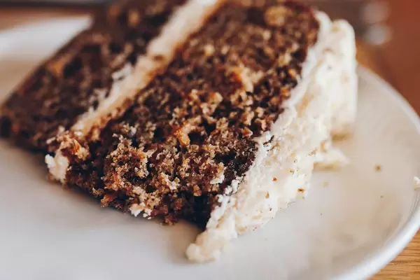 Close up of carrot cake