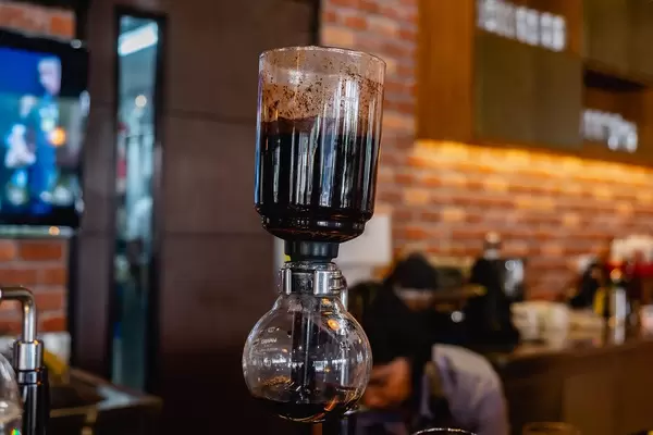 Close up of coffee being brewed