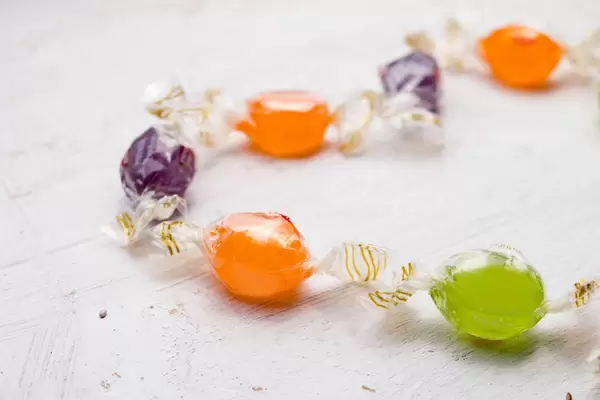 Close up of colorful candy