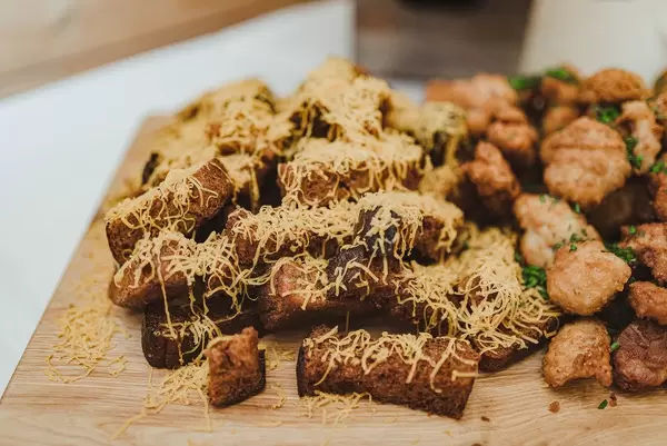 Close Up of Dark Bread Garlic Toasts (Flip 2019)