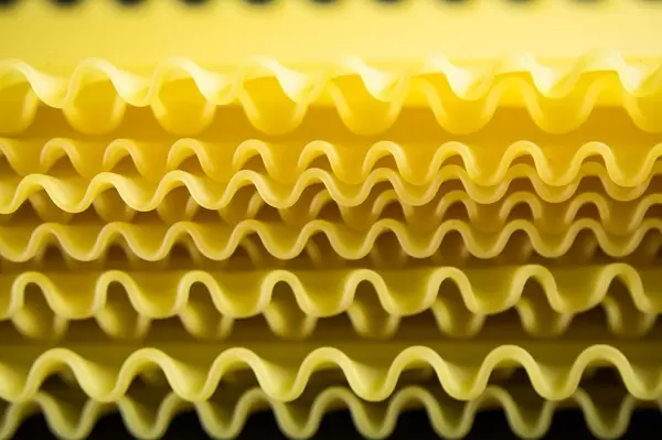 Close-up of lasagna sheets