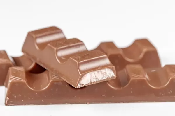 Close-up of milk chocolate candies (Flip 2020)