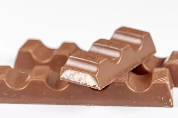 Close-up of milk chocolate candies